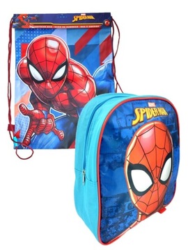 Plecak przedszkolny dziecięcy + worek Spiderman