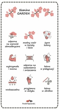 водонепроницаемая внешняя ткань подушек GARDEN