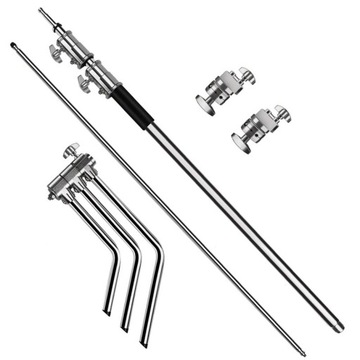 SOLIDNY STALOWY STATYW 2,7m ŻURAW PRO BOOM C-STAND
