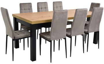 Meble do salonu STÓŁ ROZKŁADANY 190cm i 8 krzeseł