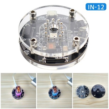 ЧАСЫ ЦИФРОВОЙ БУДИЛЬНИК NIXIE TUBE ЭЛЕКТРОННЫЙ IN12