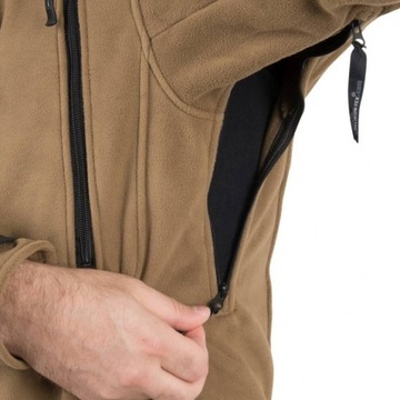 Bluza Męska Polarowa Polar Kurtka Helikon Patriot Gruba i Ciepła Czarna 3XL