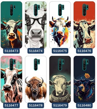 Чехол для Xiaomi Redmi 9 Patterns Cow Cow Funny