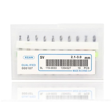 Mini wiertła PCB zestaw 2,1-3,0 mm 10 szt węglik