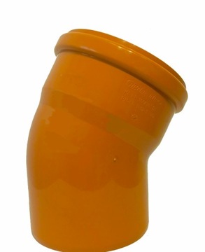 KOLANO KANALIZACYJNE ZEWNĘTRZNE PP 110/30 POMARAŃCZOWE