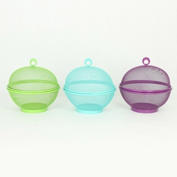 Сетчатая корзина для фруктов с крышкой.Дышащая.