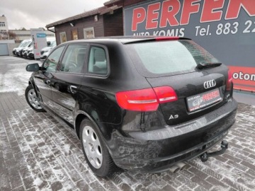 Audi A3 8P Hatchback 3d 1.4 TFSI 125KM 2010 Audi A3 Sportback Lift LED Klimatronik Elektryka Serwis 1.4 Benzyna 125KM, zdjęcie 4