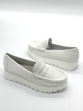 Белый - туфли на платформе Goodin 6013 41