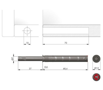 STRONG K-PUSH BUMP С РЕЗИНОВЫМ АМОРТИЗАТОРОМ, БЕЛЫЙ