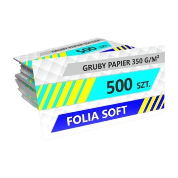 Wizytówki 500 sztuk Folia softouch ekskluzywna