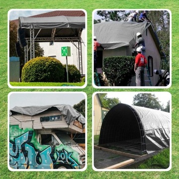 Брезент 2х3 ТОЛСТЫЙ Серебристый и Черный 260г Морозостойкий Водонепроницаемый УФ+++