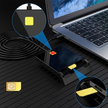 БЛИЗКОСВЯЗАННОЕ УМНОЕ СЧИТЫВАТЕЛЬ USB-ЧИП E-ID, СОВМЕСТИМЫЙ С SIM-картами и идентификаторами