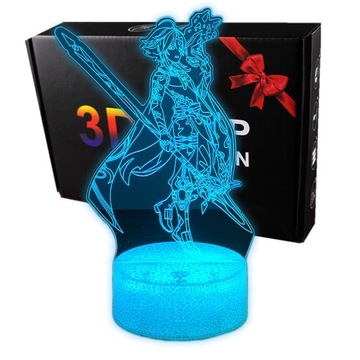 Lampka 3D nocna led usb Genshin Impact Anime