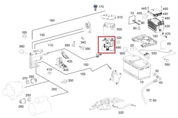 MERCEDES TŘÍDA S W222 POUZDRO KRYT SPODNÍ AKUMULÁTORU