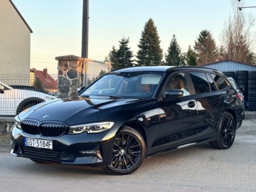 BMW Seria 3 G20-G21 Touring 2.0 320d 190KM 2021 BMW 3er G21 190 KM Automat SportLine Shadow Line / Virtual / BEZWYPADKOWY, zdjęcie 26