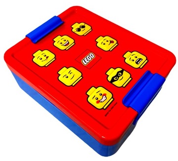 Pudełko na przekąski 20x17,3x7,1cm + butelka 390ml, PP+silikon