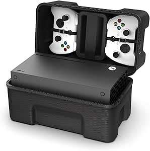 XBOX SERIES X TWARDA TORBA PODRÓŻNA WALIZKA ETUI na konsolę pady i kable