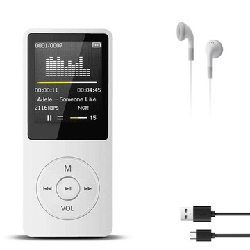 HD MP3-ПЛЕЕР ЖК-ДИКТОФОН 16 ГБ + НАУШНИКИ