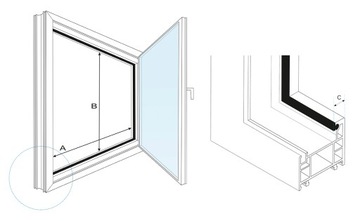 WINDOW MOSQUITO NET - оконная сетка от насекомых.