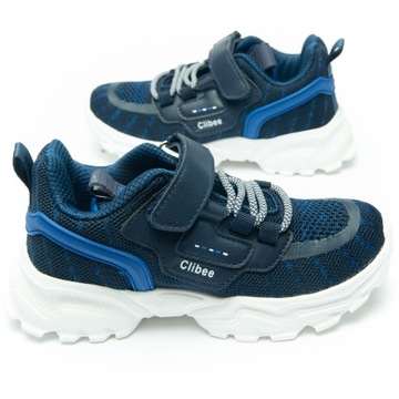 CLIBEE BUTY SPORTOWE CHŁOPIĘCE D,BLUE SIATKI R.36