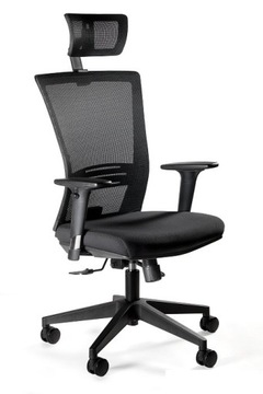 Fotel ergonomiczny biurowy Ergonic czarny Unique