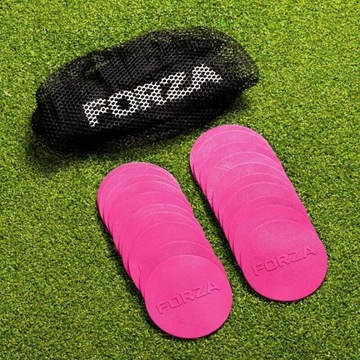 Płaskie mini znaczniki pola FORZA, różowe