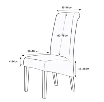 Крышка стула xxl Велюр Гибкий анти -слайд