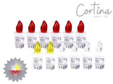 Электрические вставки для свечей 90 дней, 12 шт.