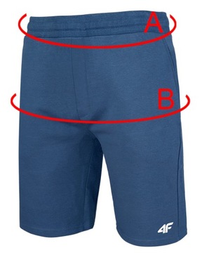 МУЖСКИЕ КОРОТКИЕ ШОРТЫ 4F LIMITED ХЛОПКОВЫЕ СПОРТИВНЫЕ ШОРТЫ M496 XXL