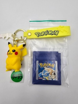 POKEMON BLUE ВЕРСИЯ ОРИГИНАЛ + БЕСПЛАТНЫЙ БРЕЛОК ДЛЯ КЛЮЧЕЙ