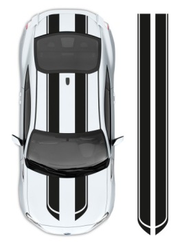 Pásky Na Auto samolepka Pásky 21 cm x 4,5 m Barva