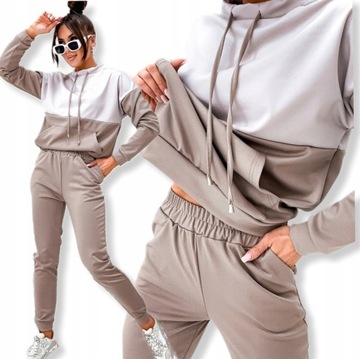 DRES DAMSKI MODNY KOMPLET DRESOWY SPORTOWY BASIC PREMIUM PL KOLORY ROZMIARY