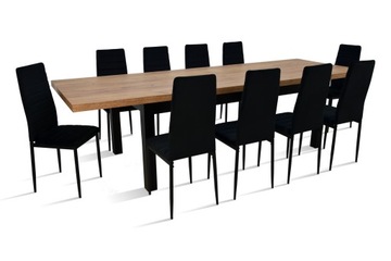 Krzesła welur + stół rozkładany 100x200 drewniany