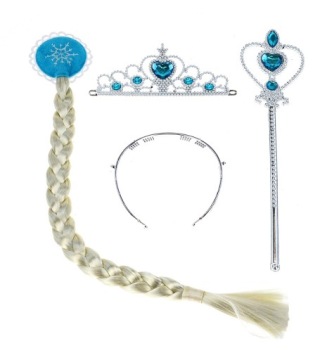 STRÓJ KOSTIUM SPÓDNICZKA ELSA FROZEN KRAINA LODU