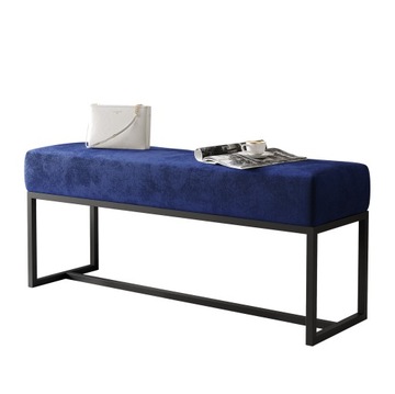 Ławka tapicerowana loft CANDY czarny stelaż 110 cm