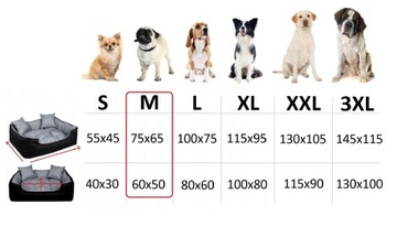 Legowisko dla Psa Posłanie Kanapa Kojec Wodoodporne 75x65 cm Różne kolory