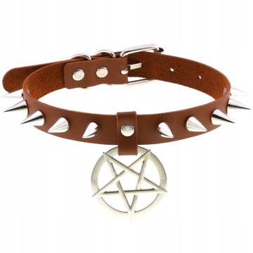 Got Hip Hop Rock pentagram Choker naszyjnik czoker