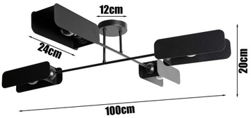 ПОТОЛОЧНЫЙ СВЕТИЛЬНИК, СВЕТОДИОДНАЯ ЛЮСТРА LOFT EDISON