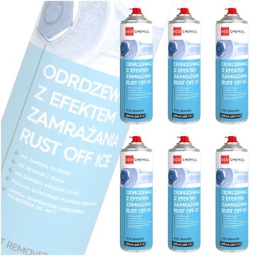 ODRDZEWIACZ ZAMRAŻAJĄCY RUST OFF ICE ECOCHEMICAL ZESTAW 6 SZTUK