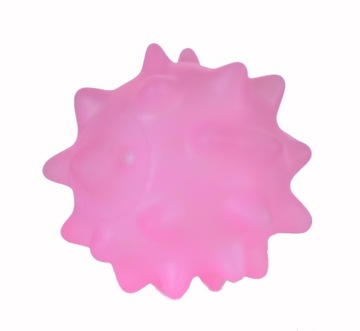 Gryzak dla psa zabawka gryzak piłka różowa 11cm