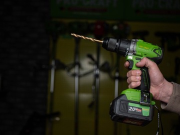 Аккумуляторная дрель-шуруповерт Procraft PA18BL, 50 Нм, 2 аккумулятора 4 Ач, КОРПУС