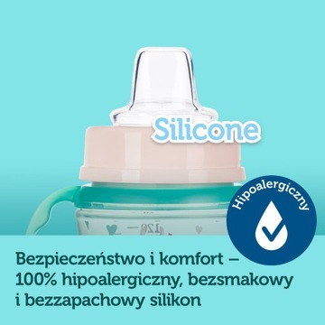 CANPOL СЕРЕБРЯНАЯ КРУЖКА ДЛЯ ТРЕНИРОВКИ С НОСИКОМ 120МЛ 6м+