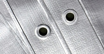 Брезент 4х6 серебристый и черный 260 г/м2 суперпрочный