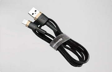 КАБЕЛЬ BASEUS STRONG USB ДЛЯ LIGHTNING IPHONE IPAD ПЛЕТЕННЫЙ КАБЕЛЬ 1,5 А, 2 М