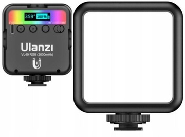 Lampa LED Ulanzi VL49 RGB do Telefonu Smartfona Aparatu Kamery Vloga TikTok