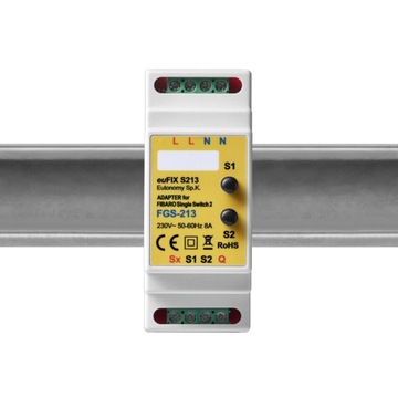 Адаптер DIN euFIX для Single Switch 2 с кнопками