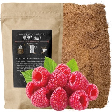 Kawa ROZPUSZCZALNA smakowa MALINOWA 100g
