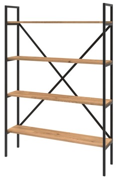 Regał loft industrial książki dąb LIGHT 145x80x24