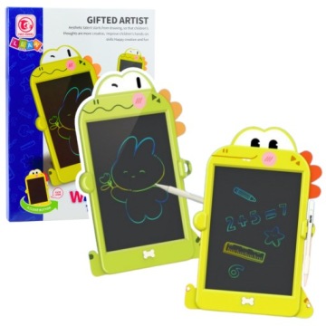 Дошка для малювання LCD Динозавр зелена Lean Toys 225x20 мм