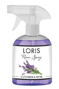 Парфюмированный освежитель воздуха спрей LORIS LAVENDER MUSK аэрозоль 500мл